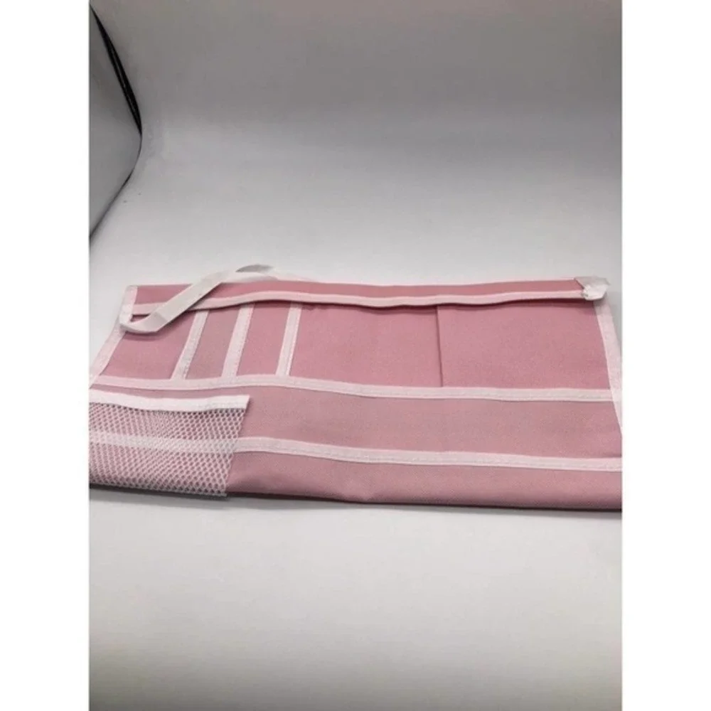 Multi-Pocket Hanging Book Bag Pink‎
